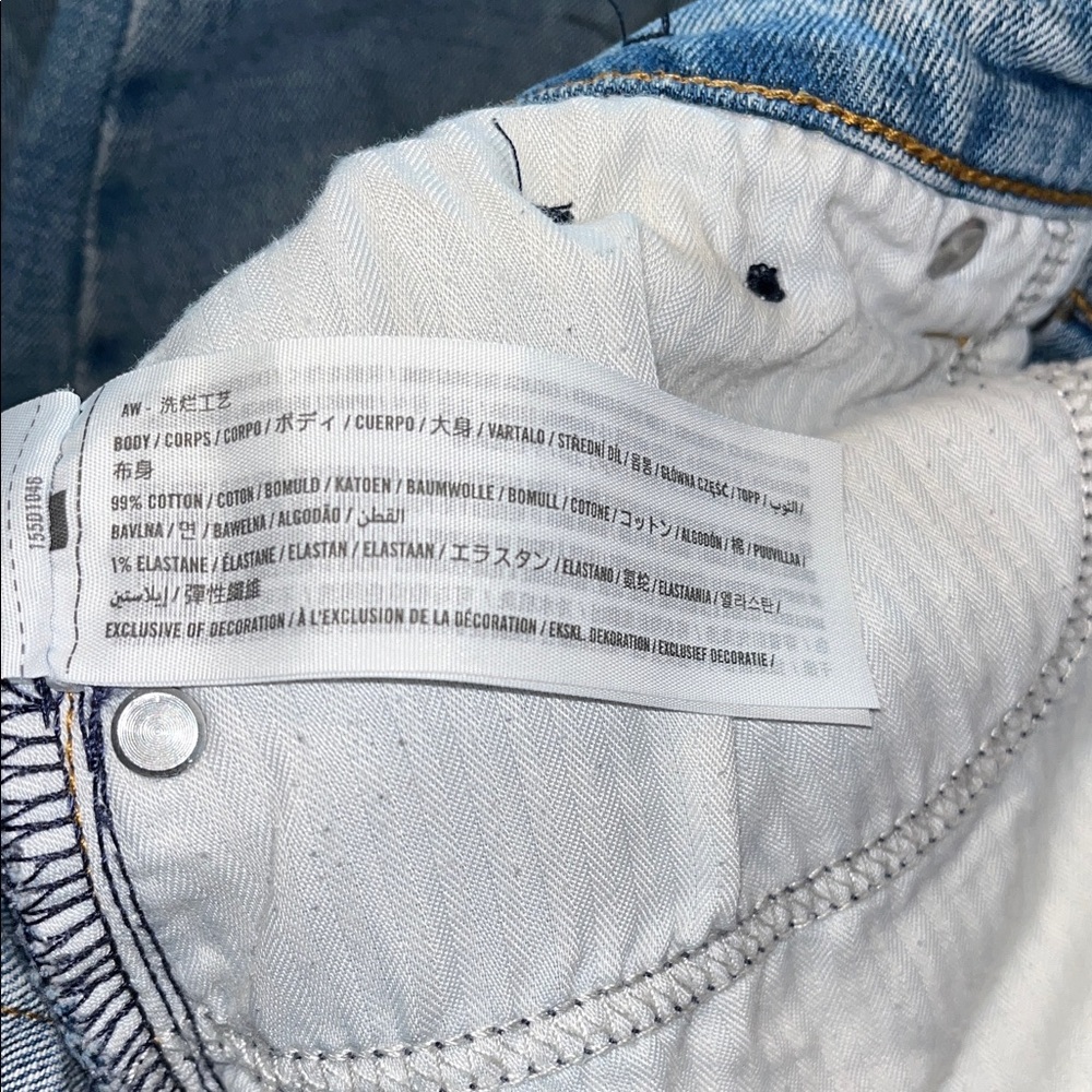 Abercrombie & Fitch Light Blue Straight Leg Jeans - Picture 8 of 8